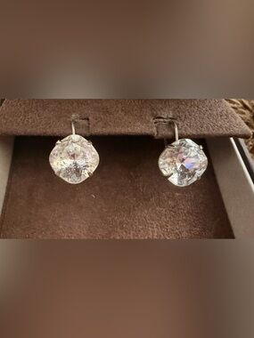 Clear Crystal Drop Earrings - Women Jewelry